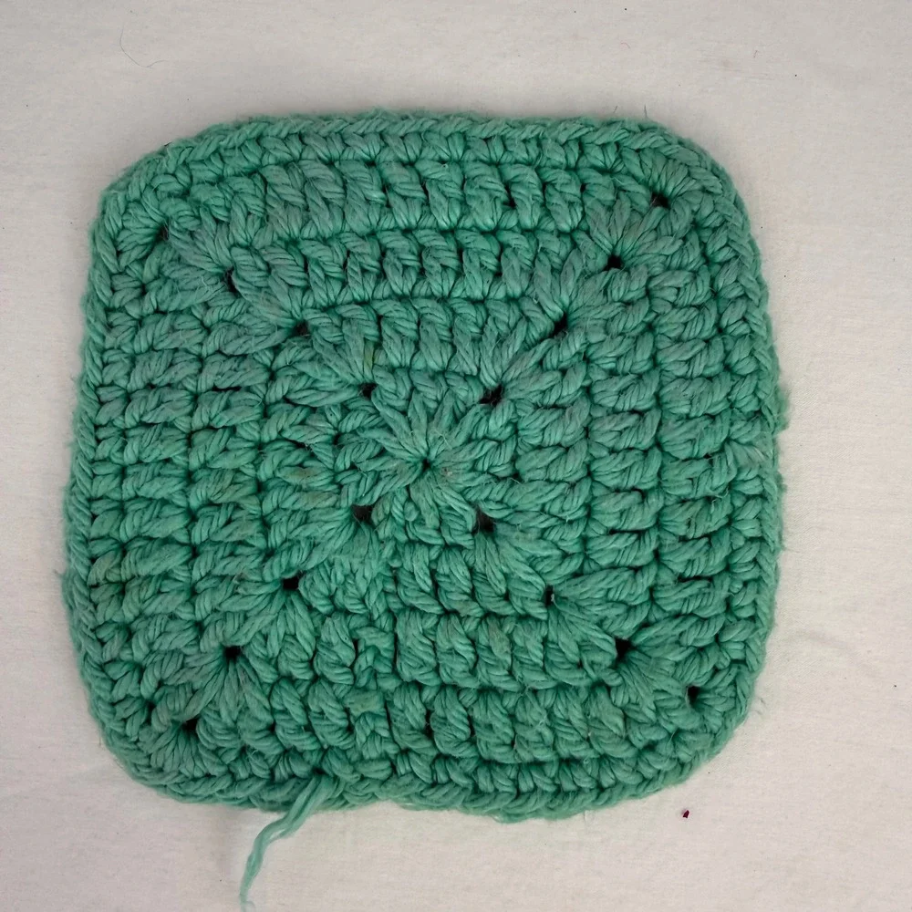 Handmade Crochet Knit Dishcloth Set 5pc Cotton Reusable Washcloths Multi Color